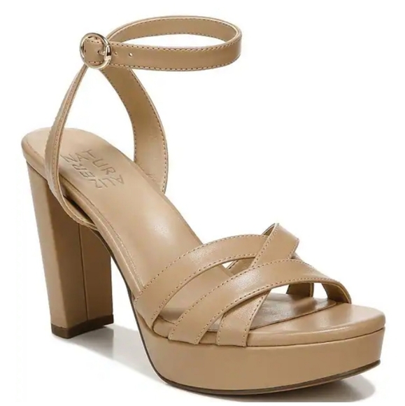Naturalizer the Mallory Leather Ankle Strap Strappy Platform Pumps Women's 10.5 - Picture 1 of 7